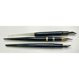 14k Gold Nib Sheaffer fountain pen Bell‎ Systems 8995 Esterbrook 1950s Set 3